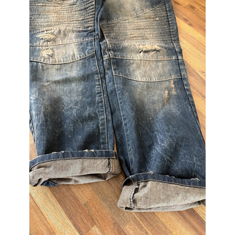 Vintage Southpole 90's Y2K Baggy Jeans Size 40 X 32 Distressed Skater Punk Denim - Picture 12 of 16